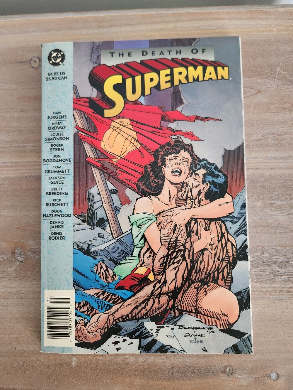 🦸 DC Comics The Death of Superman 1993 First Printing Trade Paperback Book